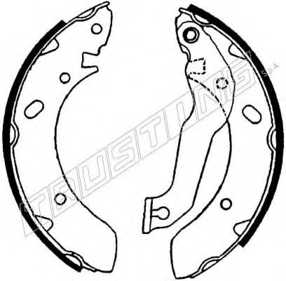 Комплект тормозных колодок TRUSTING 046.201