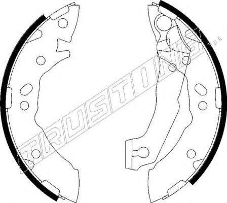 Комплект тормозных колодок TRUSTING 046.204