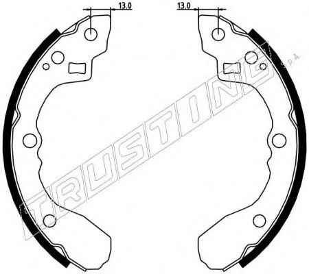 Комплект тормозных колодок TRUSTING 049.147