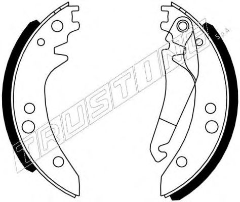 Комплект тормозных колодок TRUSTING 052.125