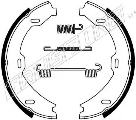 Комплект тормозных колодок, стояночная тормозная система TRUSTING 052.128K