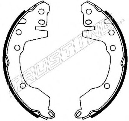 Комплект тормозных колодок TRUSTING 064.163