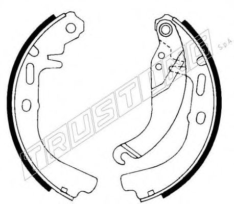 Комплект тормозных колодок TRUSTING 073.161
