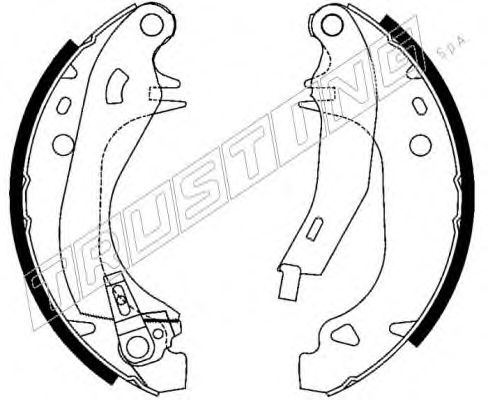 Комплект тормозных колодок TRUSTING 079.192Y
