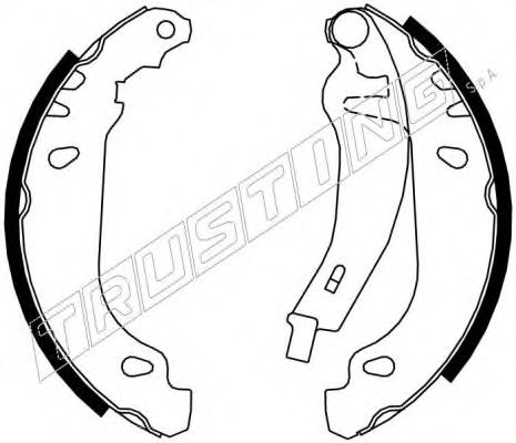 Комплект тормозных колодок TRUSTING 088.216Y