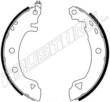 Комплект тормозных колодок TRUSTING 088.218