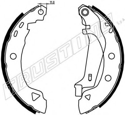 Комплект тормозных колодок TRUSTING 088.218Y