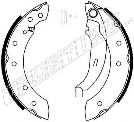 Комплект тормозных колодок TRUSTING 088.222