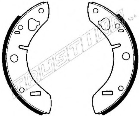 Комплект тормозных колодок TRUSTING 094.202