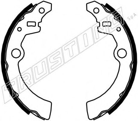 Комплект тормозных колодок TRUSTING 110335