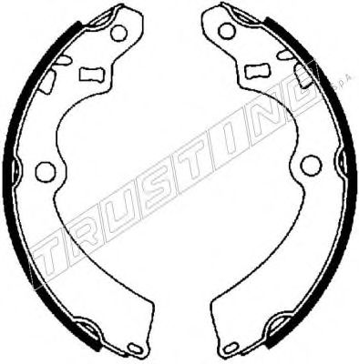 Комплект тормозных колодок TRUSTING 111.233