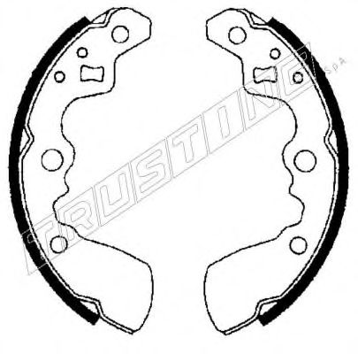Комплект тормозных колодок TRUSTING 111.238