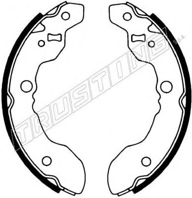 Комплект тормозных колодок TRUSTING 111241