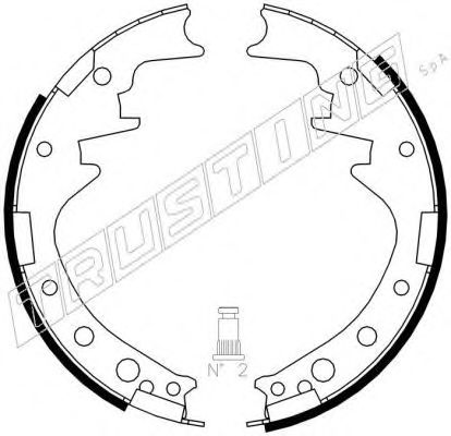 Комплект тормозных колодок TRUSTING 115.249