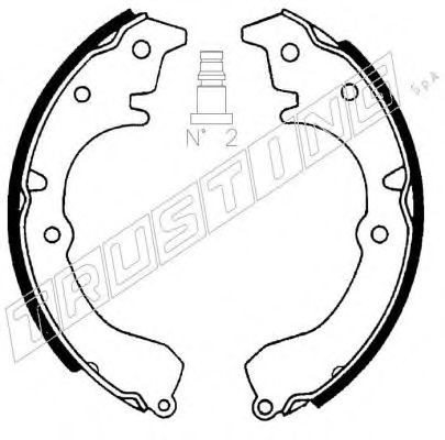Комплект тормозных колодок TRUSTING 115.292