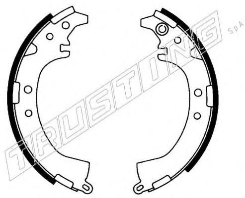 Комплект тормозных колодок TRUSTING 115.299