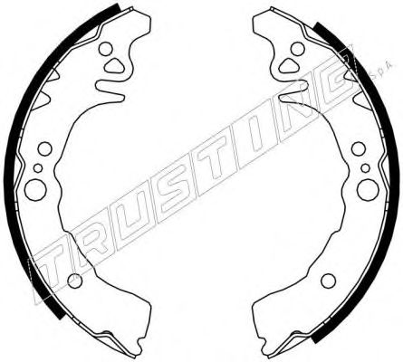 Комплект тормозных колодок TRUSTING 115.305