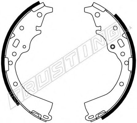 Комплект тормозных колодок TRUSTING 115308