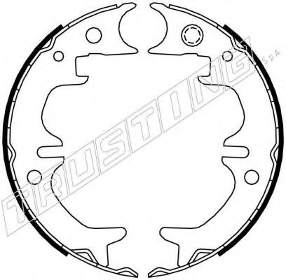 Комплект тормозных колодок, стояночная тормозная система TRUSTING 115.316