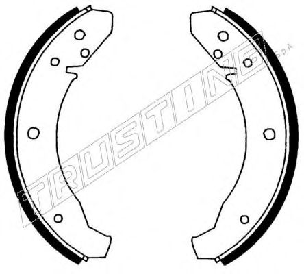 Комплект тормозных колодок TRUSTING 124.250