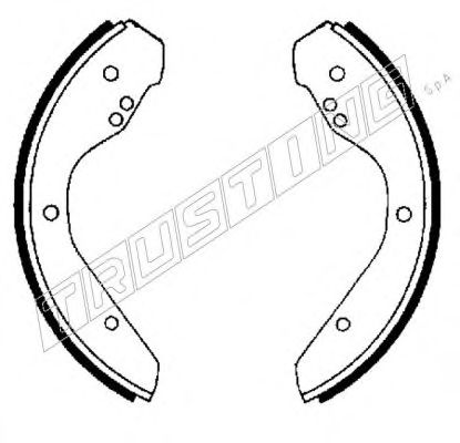 Комплект тормозных колодок TRUSTING 124.251