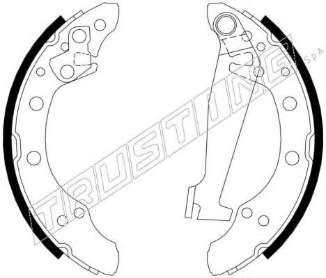 Комплект тормозных колодок TRUSTING 124.287