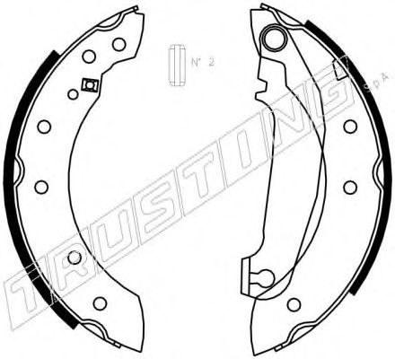 Комплект тормозных колодок TRUSTING 127.270