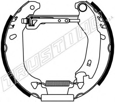 Комплект тормозных колодок TRUSTING 6148