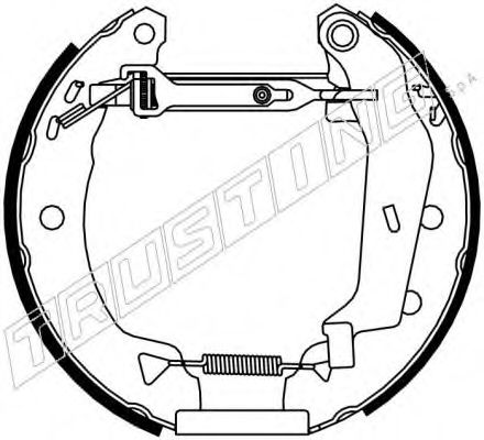 Комплект тормозных колодок TRUSTING 6158