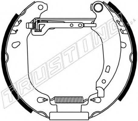Комплект тормозных колодок TRUSTING 6160
