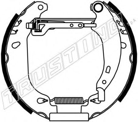 Комплект тормозных колодок TRUSTING 6165