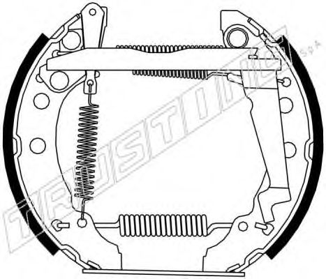 Комплект тормозных колодок TRUSTING 6299