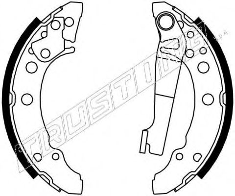 Комплект тормозных колодок TRUSTING 7000