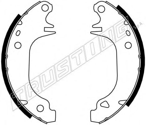 Комплект тормозных колодок TRUSTING 7014