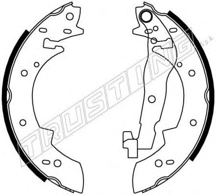 Комплект тормозных колодок TRUSTING 7019