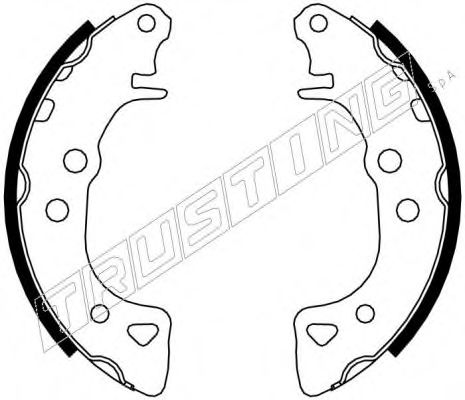 Комплект тормозных колодок TRUSTING 7071
