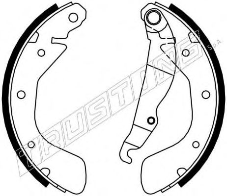 Комплект тормозных колодок TRUSTING 7114