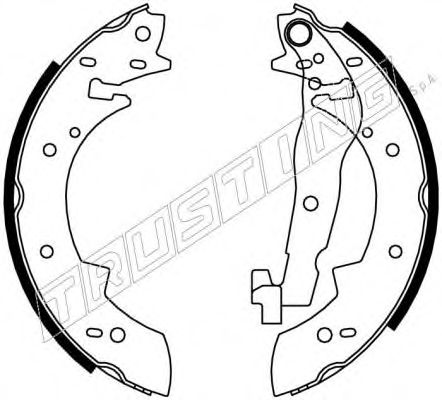 Комплект тормозных колодок TRUSTING 7130