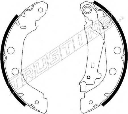 Комплект тормозных колодок TRUSTING 7157