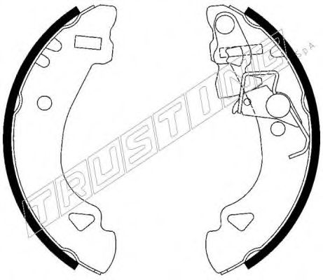 Комплект тормозных колодок TRUSTING 7166
