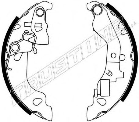 Комплект тормозных колодок TRUSTING 7167