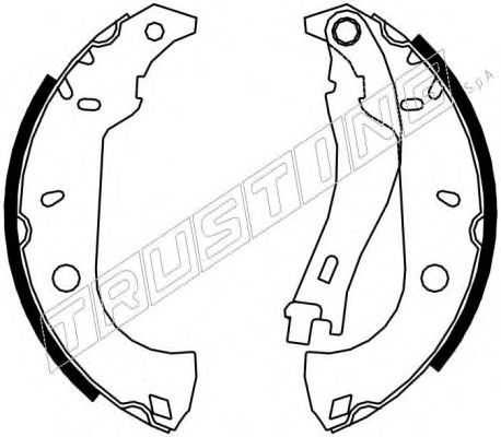 Комплект тормозных колодок TRUSTING 7171