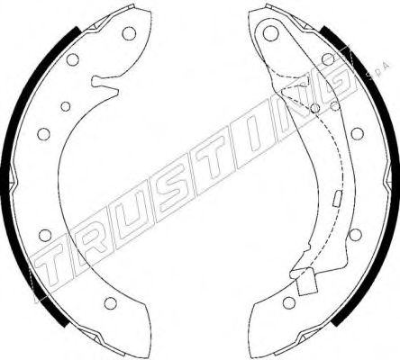 Комплект тормозных колодок TRUSTING 7178