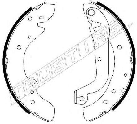 Комплект тормозных колодок TRUSTING 7201