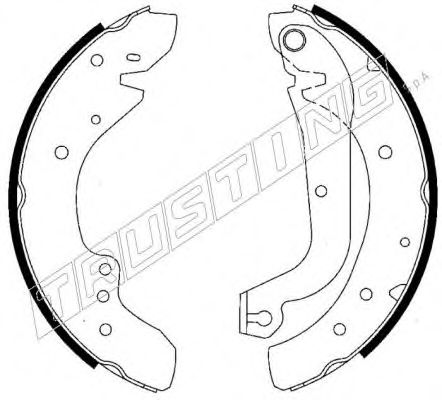 Комплект тормозных колодок TRUSTING 7202