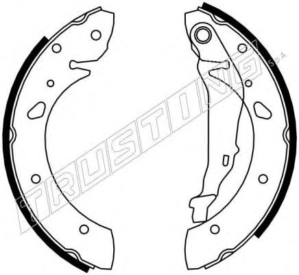 Комплект тормозных колодок TRUSTING 7218