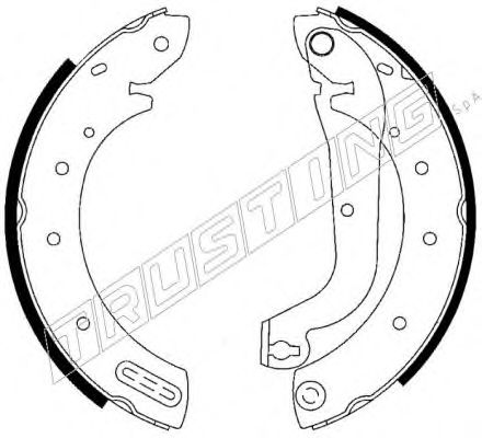 Комплект тормозных колодок TRUSTING 7221