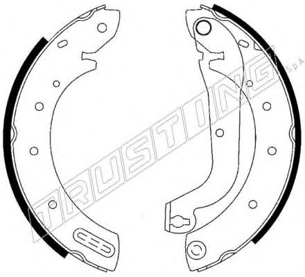 Комплект тормозных колодок TRUSTING 7222