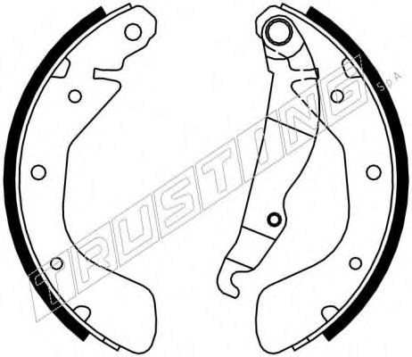 Комплект тормозных колодок TRUSTING 7233
