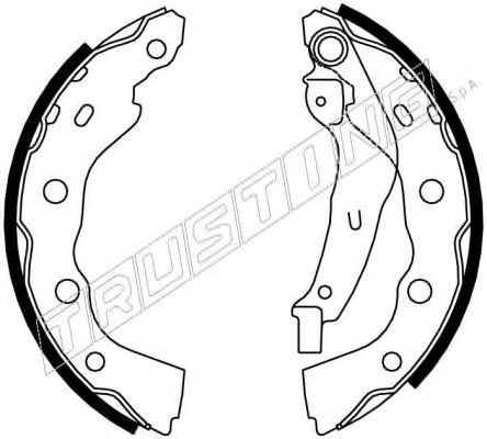 Комплект тормозных колодок TRUSTING 7252